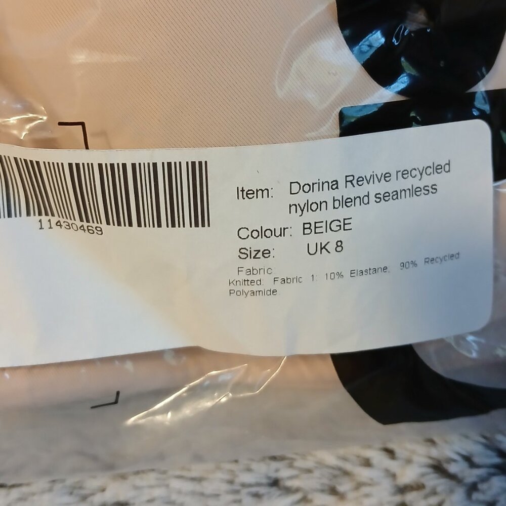 Dorina Revive Women's Recycled Nylon Blend Seamless Beige Bra SZ 34A - Picture 7 of 7